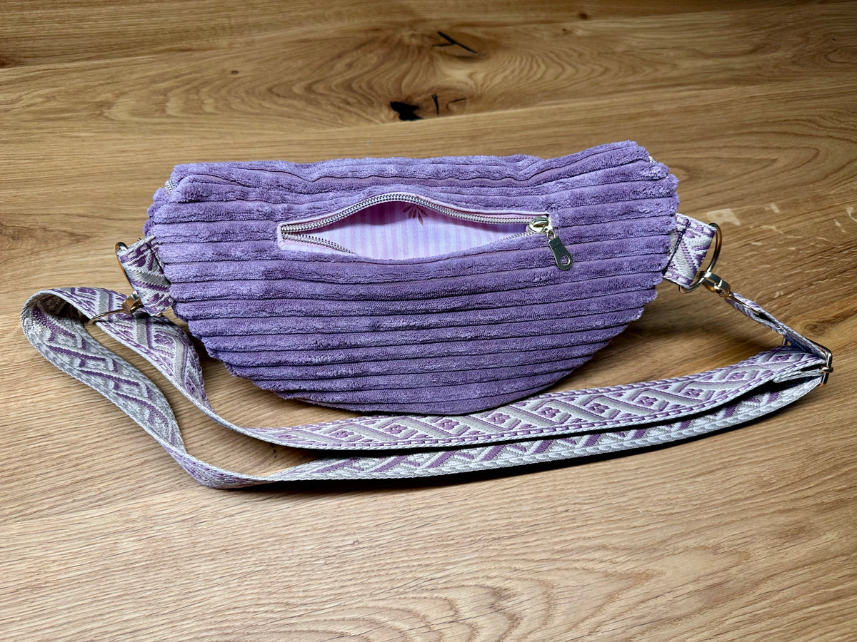 Bauchtasche Gr. M - Cord - rosé