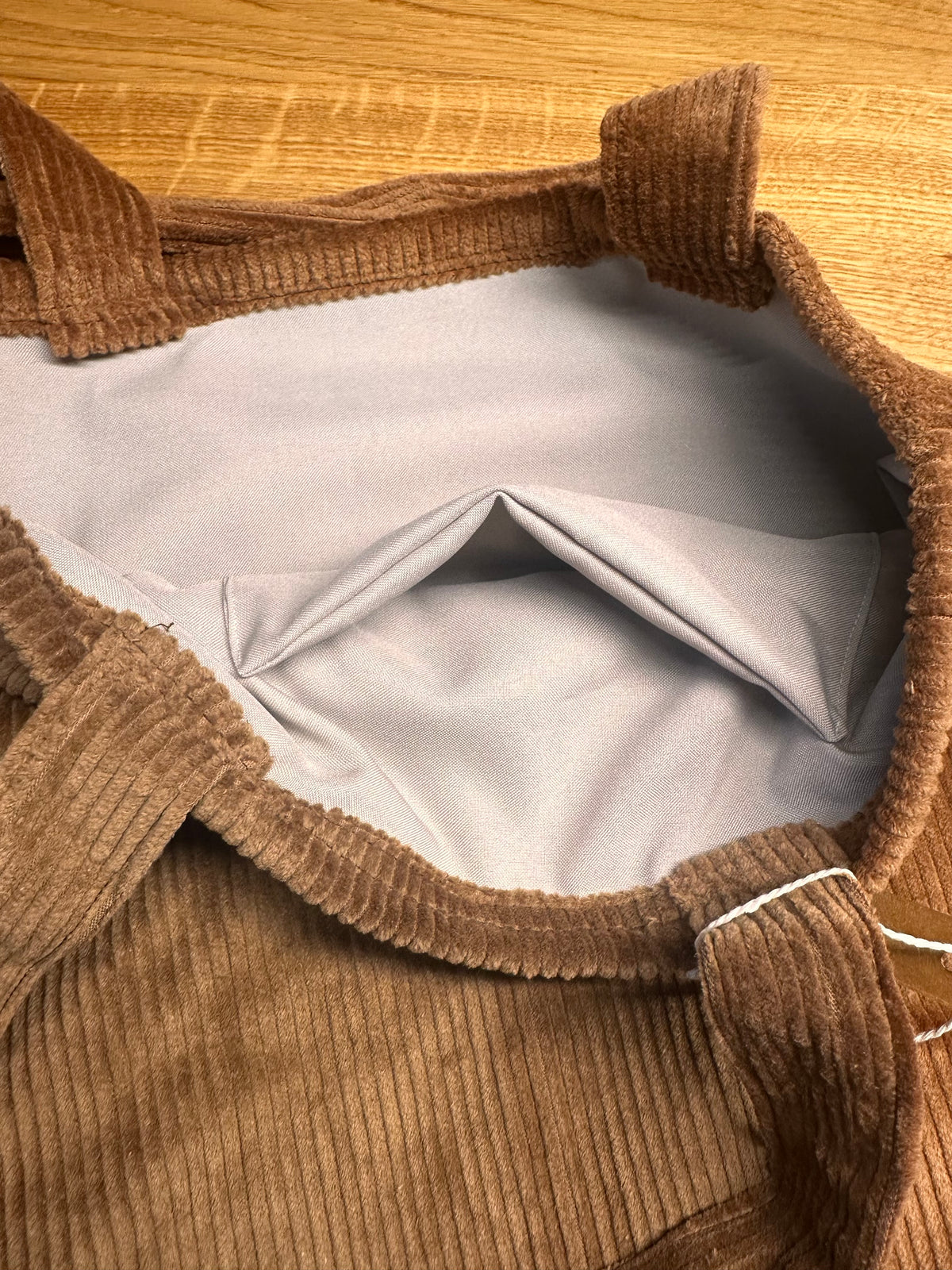 Shoppertasche - Cord - Braun