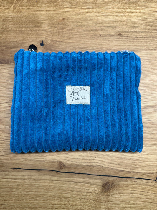 Kosmetikmäppchen blau mit silber Gr.*