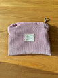 Kosmetikmäppchen rosa mit silber Gr. XS