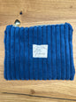 Kosmetikmäppchen blau mit gold Gr. XS
