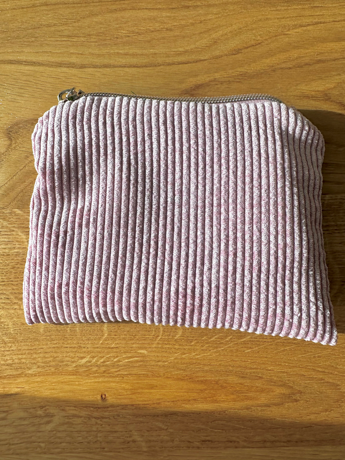 Kosmetikmäppchen rosa mit silber Gr. XS