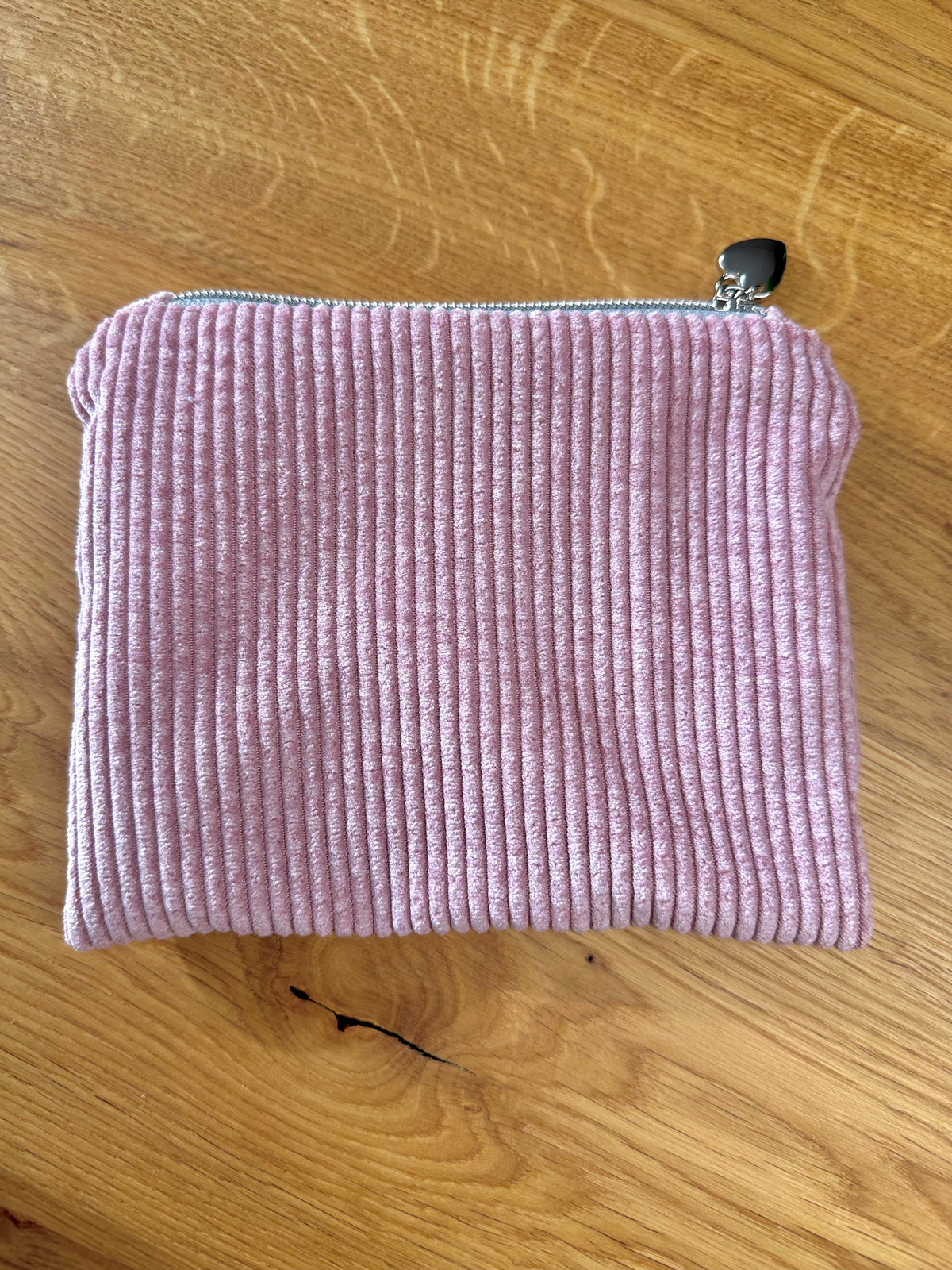 Kosmetikmäppchen rosa mit silber Gr. XS