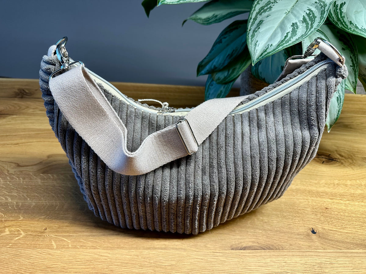 Bananentasche - Cord - Braun Gr. M