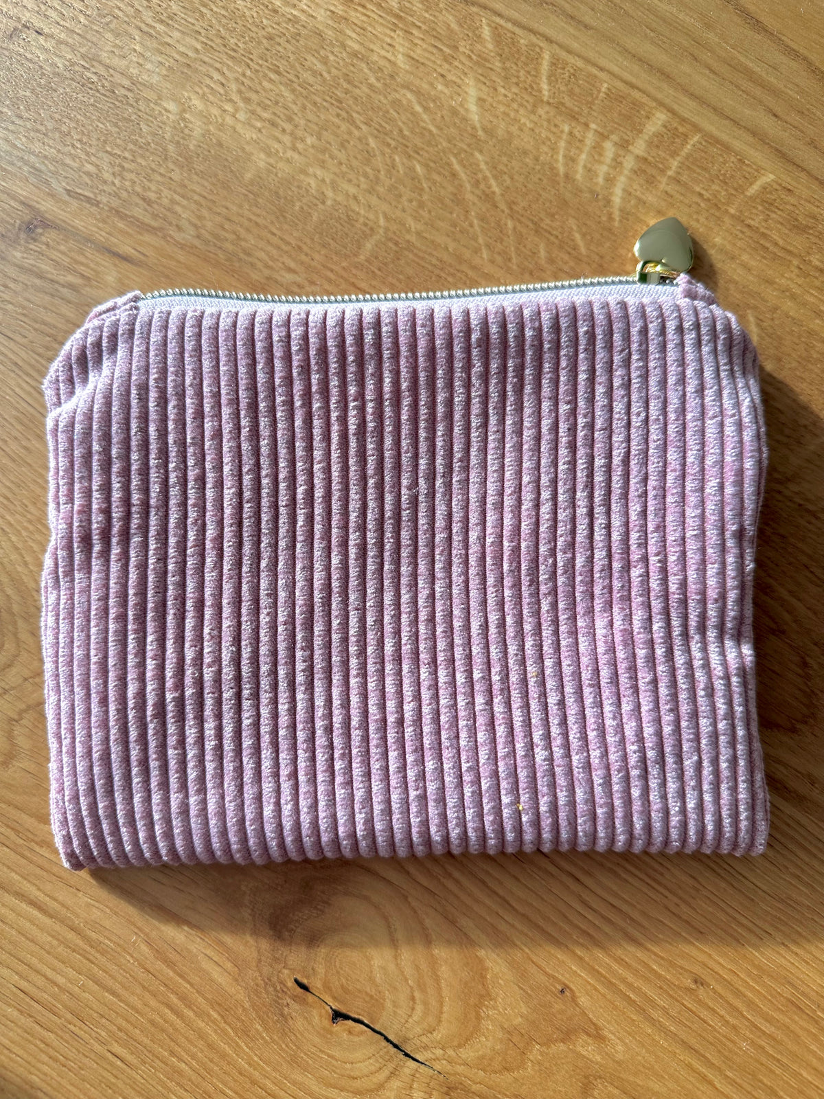 Kosmetikmäppchen rosa mit gold Gr. XS