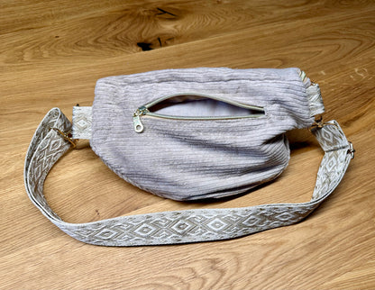 Bauchtasche Gr. M - Cord - Beige