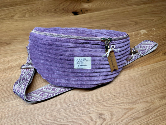 Bauchtasche Gr. M - Cord - rosé