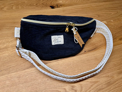 Bauchtasche Gr. M - Cord - Schwarz