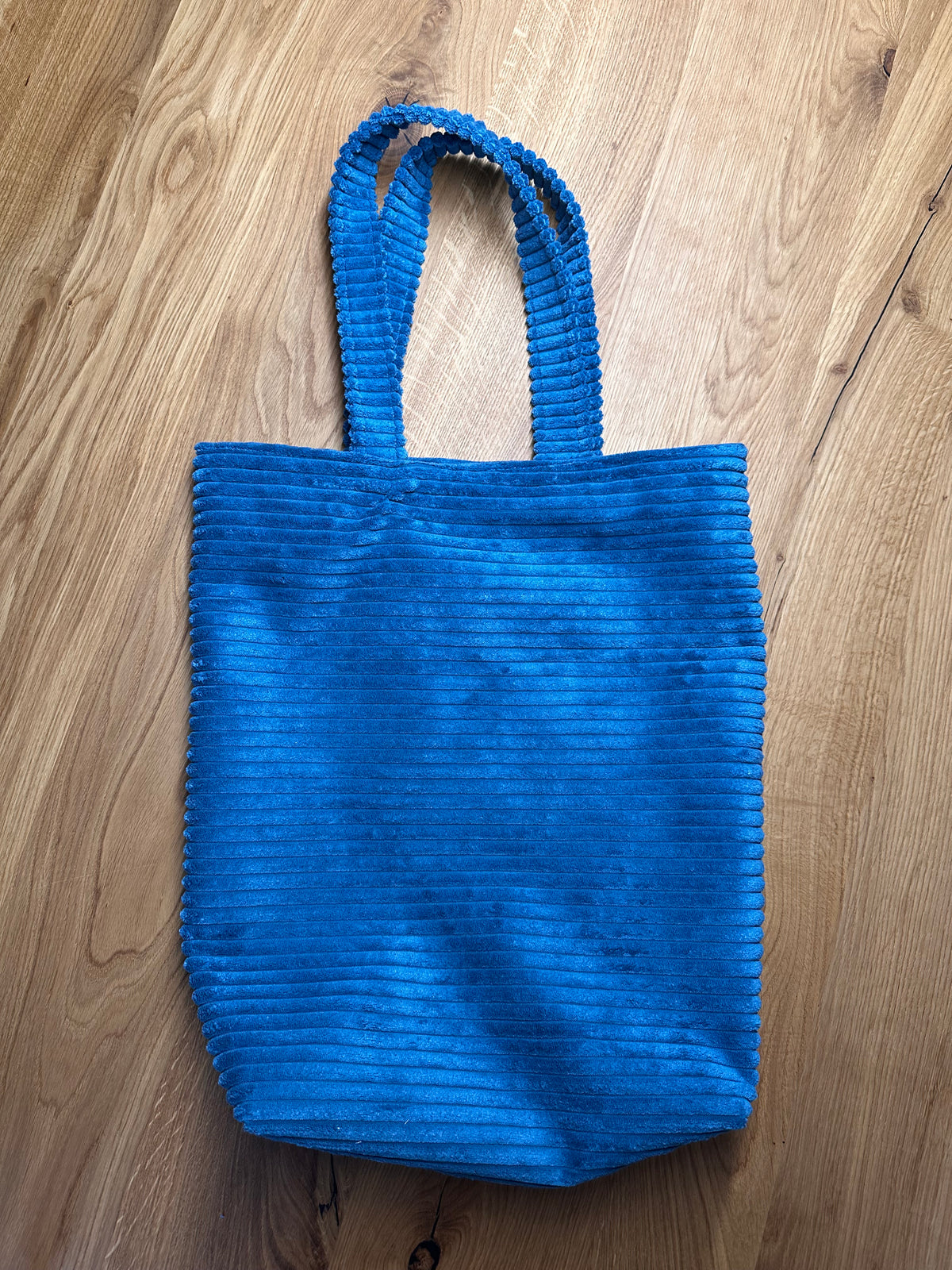 Shoppertasche - Cord - blau