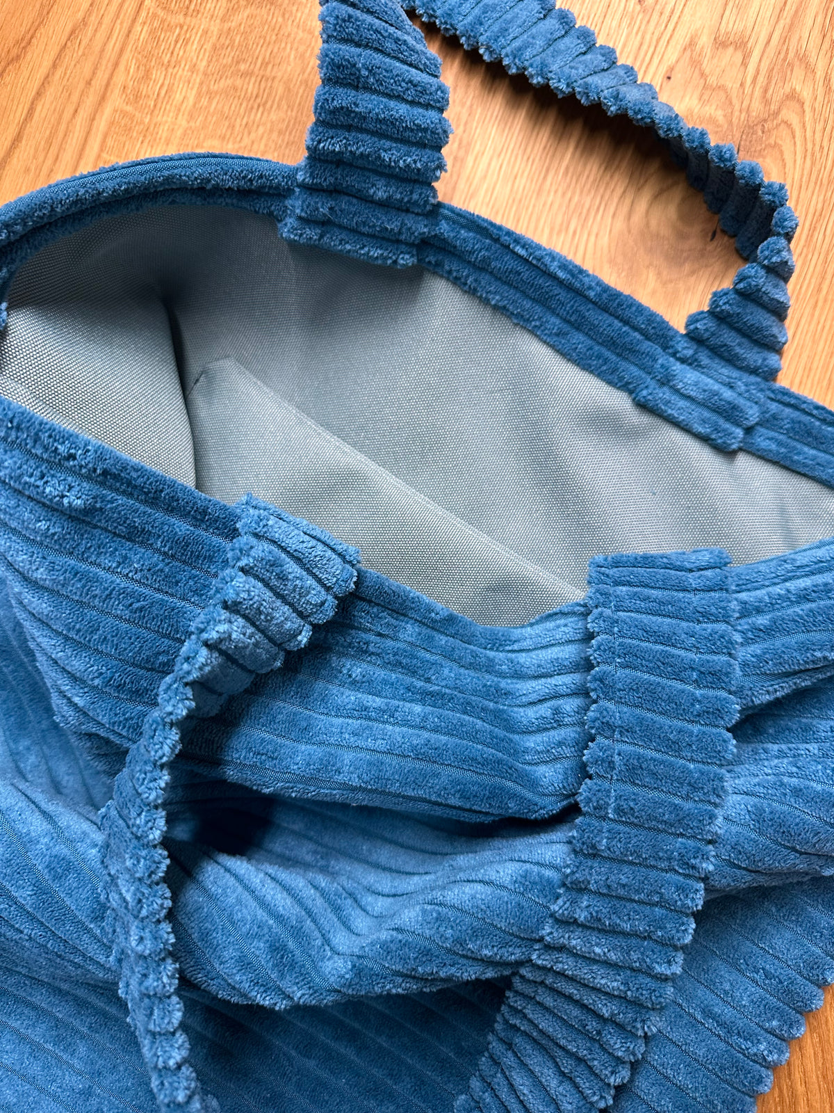 Shoppertasche - Cord - blau