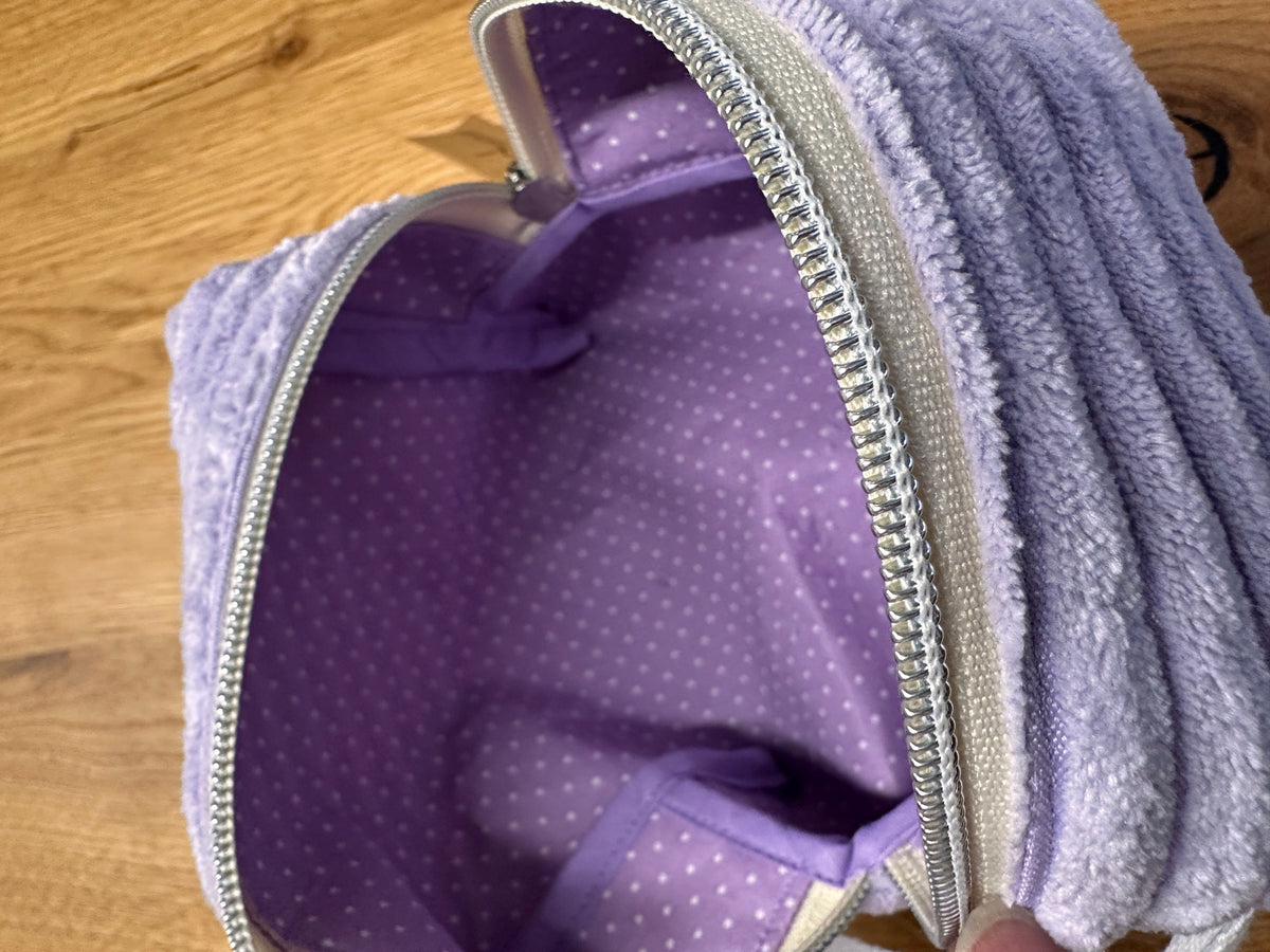 Kosmetiktasche - Cord - flieder Gr. M