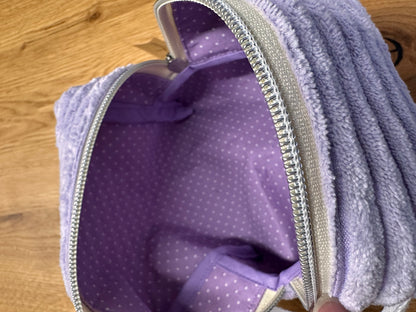 Kosmetiktasche - Cord - flieder Gr. M