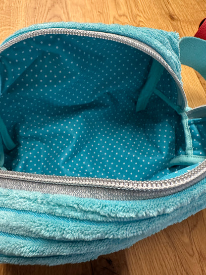 Kosmetiktasche - Cord - türkis Gr. M