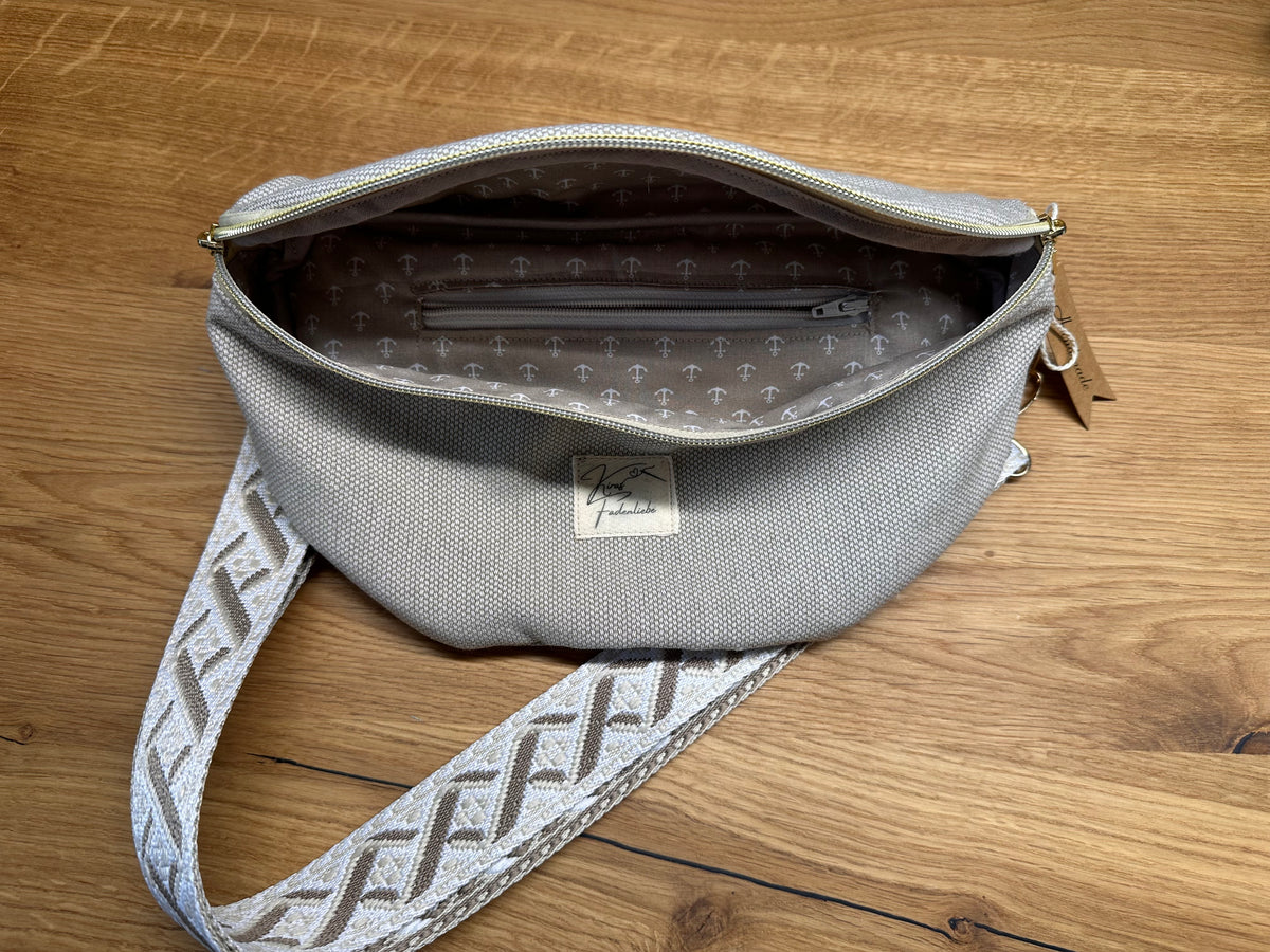 Bauchtasche Gr. M - Beige