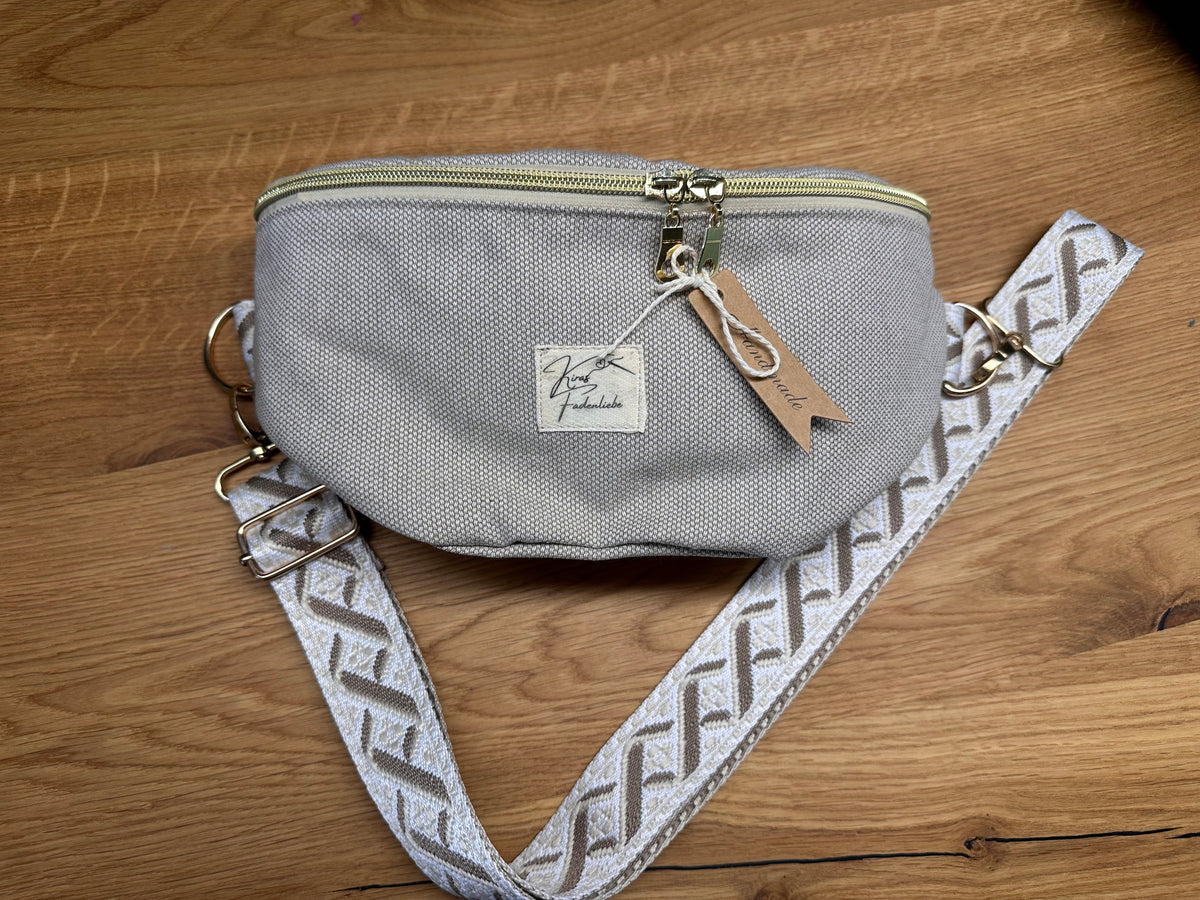 Bauchtasche Gr. M - Beige