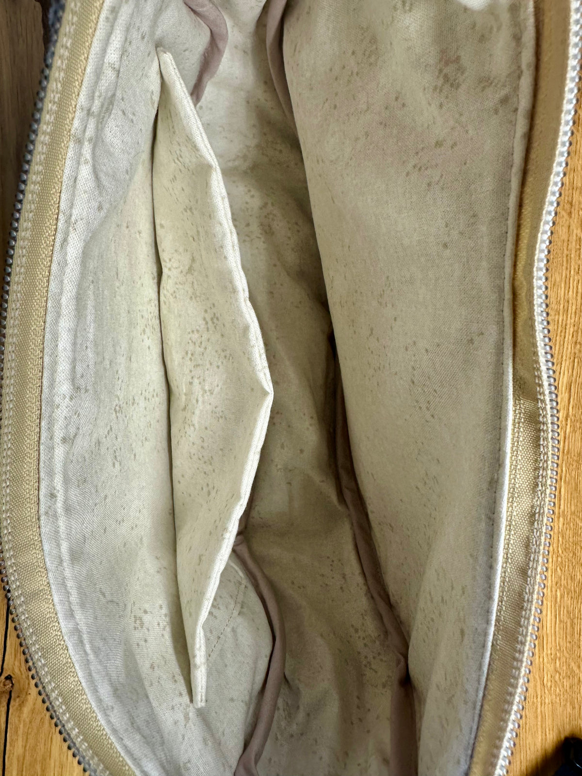 Bananentasche - Cord - beige Gr. S